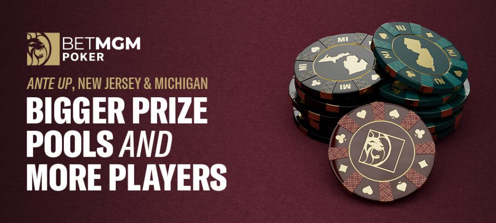 BetMGM Poker banner with chips