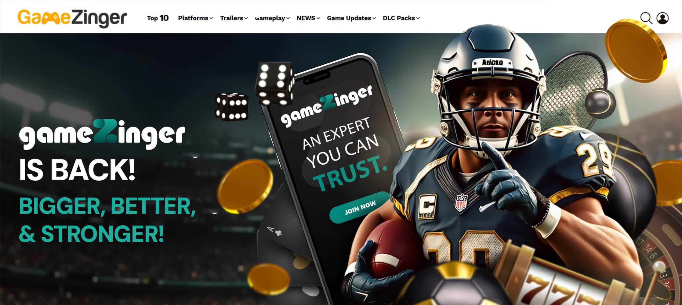 A New Era Begins! The New iGaming Gamezinger.com Is Here!